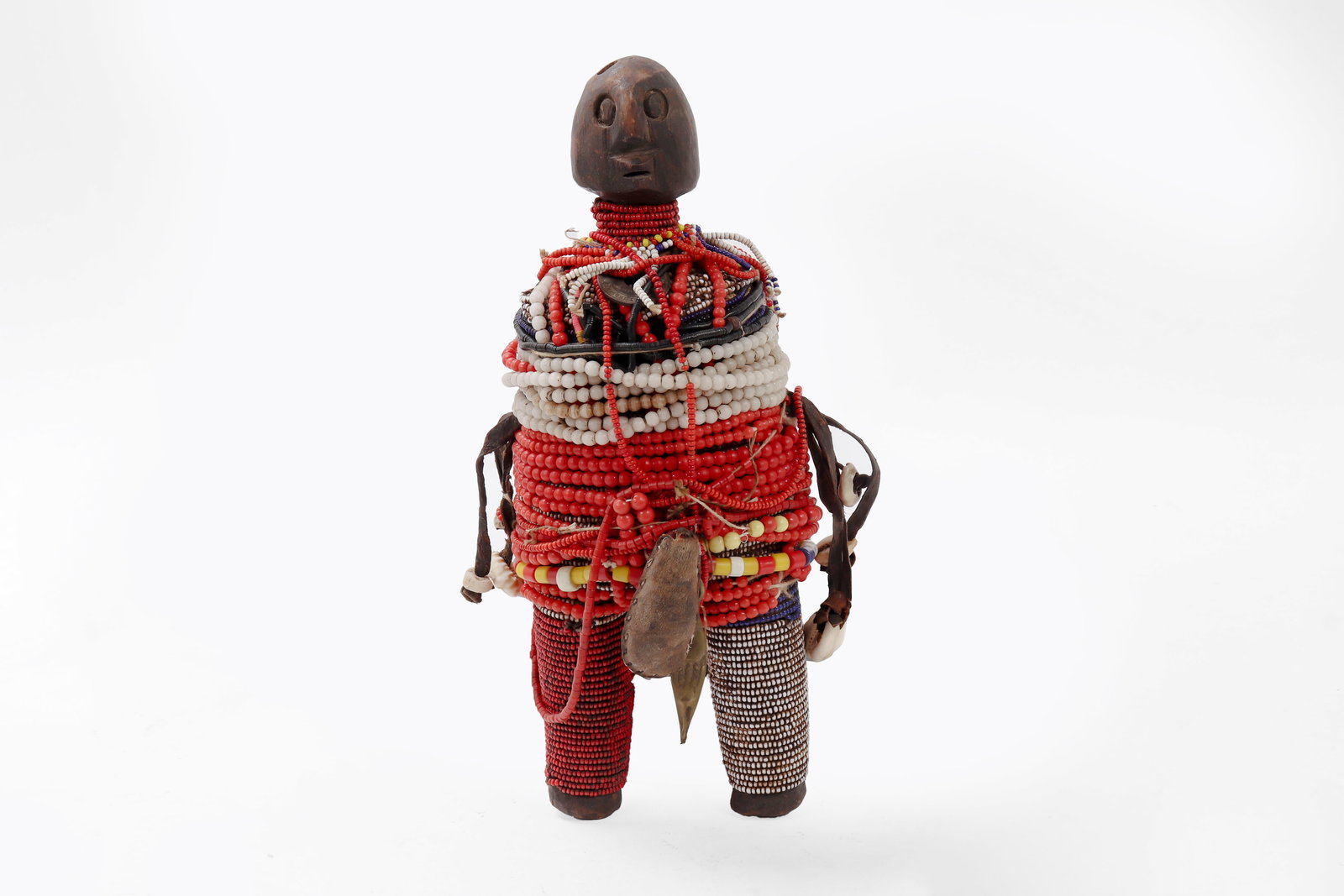 African Namji Wood Beaded Fertility Doll, Cameroon / Nigeria (1 of 4)