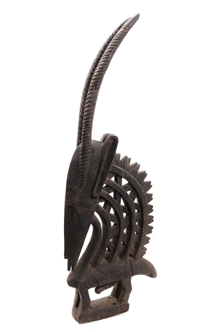 Wonderful Wood Carved Chiwara Headdress (1 of 7)