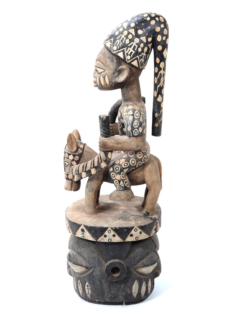 Yoruba Epa Helmet Mask with Equestrian Figure (1 of 14)