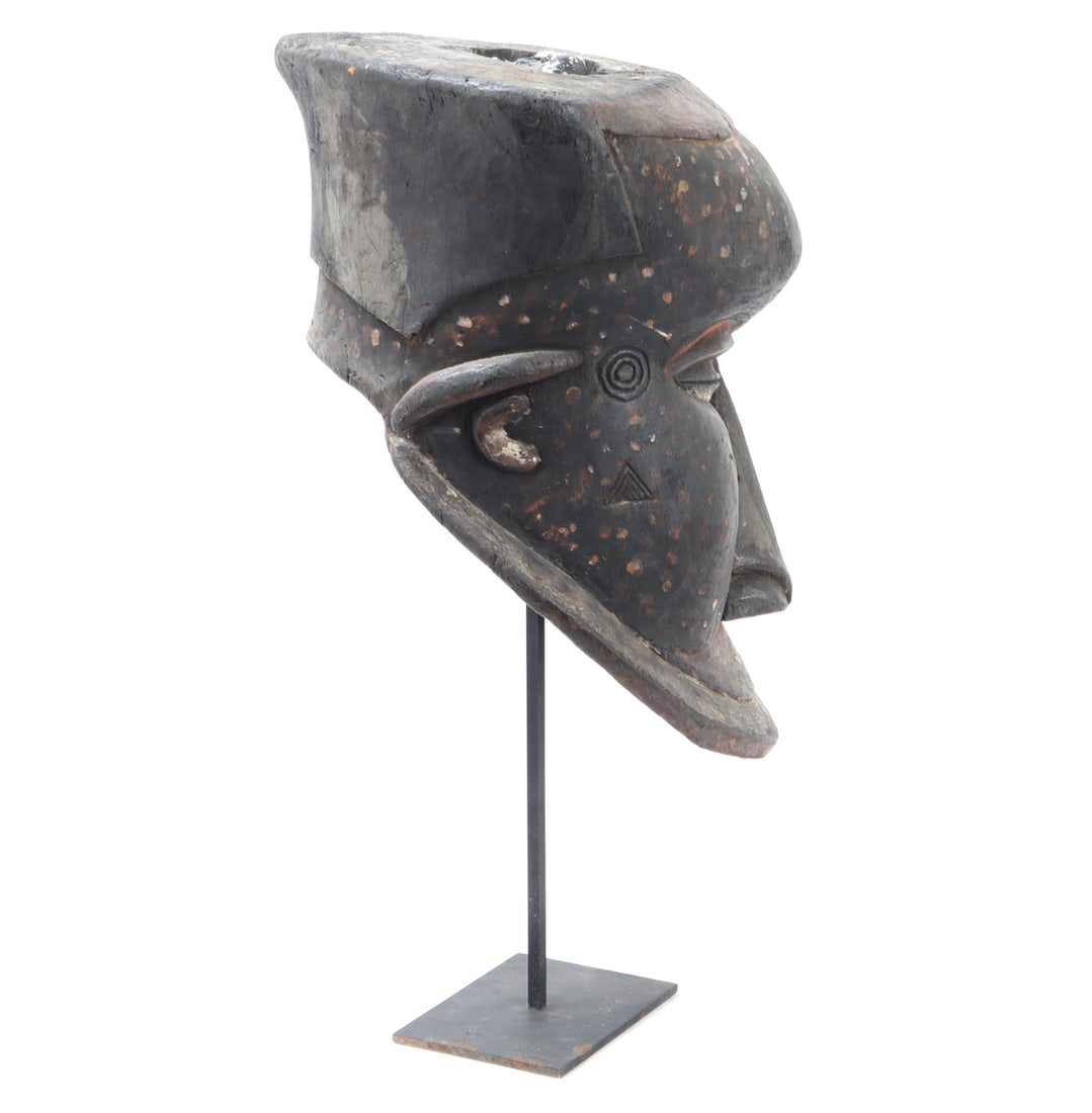 West African Polychrome Helmet Mask - 4