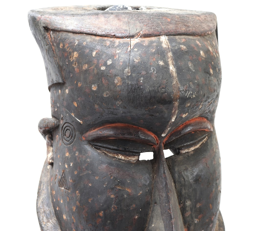 West African Polychrome Helmet Mask - 5