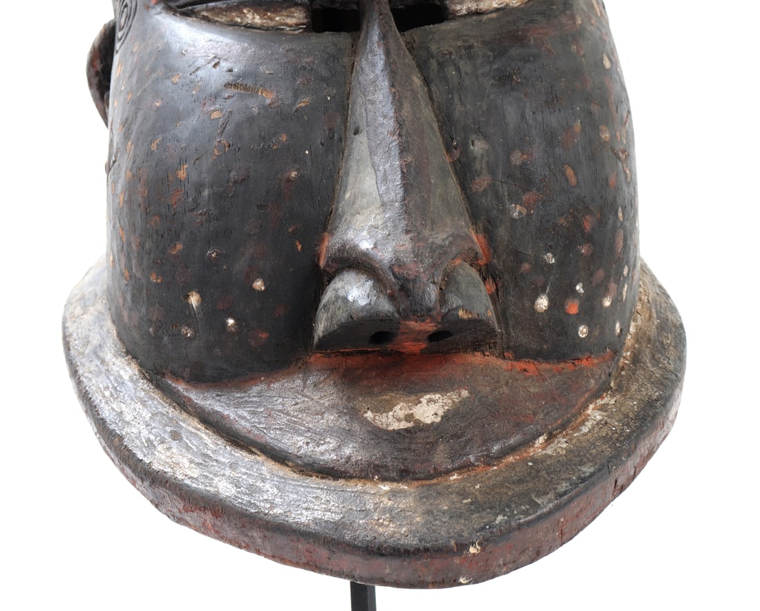 West African Polychrome Helmet Mask - 6