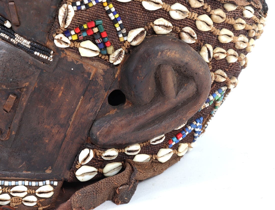 Adorned Kuba Helmet Mask - 10