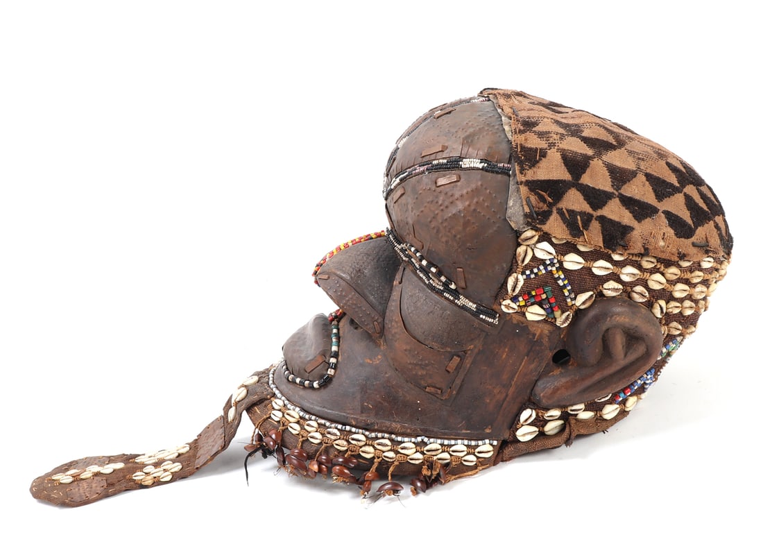 Adorned Kuba Helmet Mask - 3