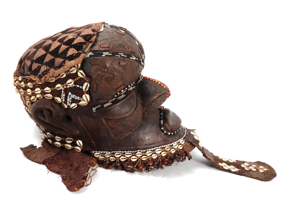 Adorned Kuba Helmet Mask - 4