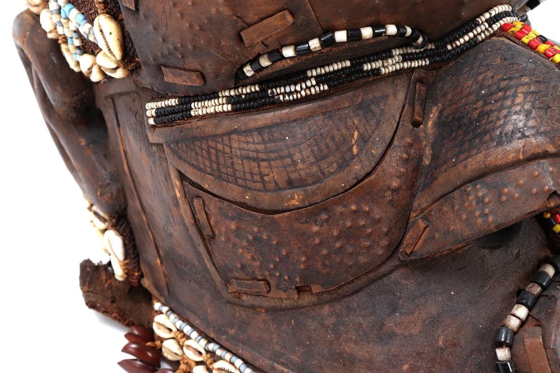 Adorned Kuba Helmet Mask - 9