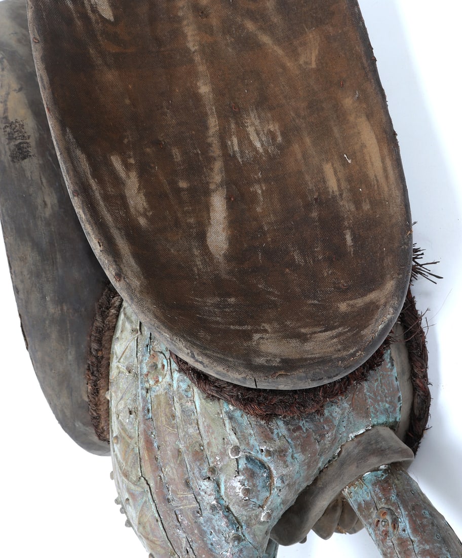Cameroon Grassfields Copper-Covered Elephant Mask - 5