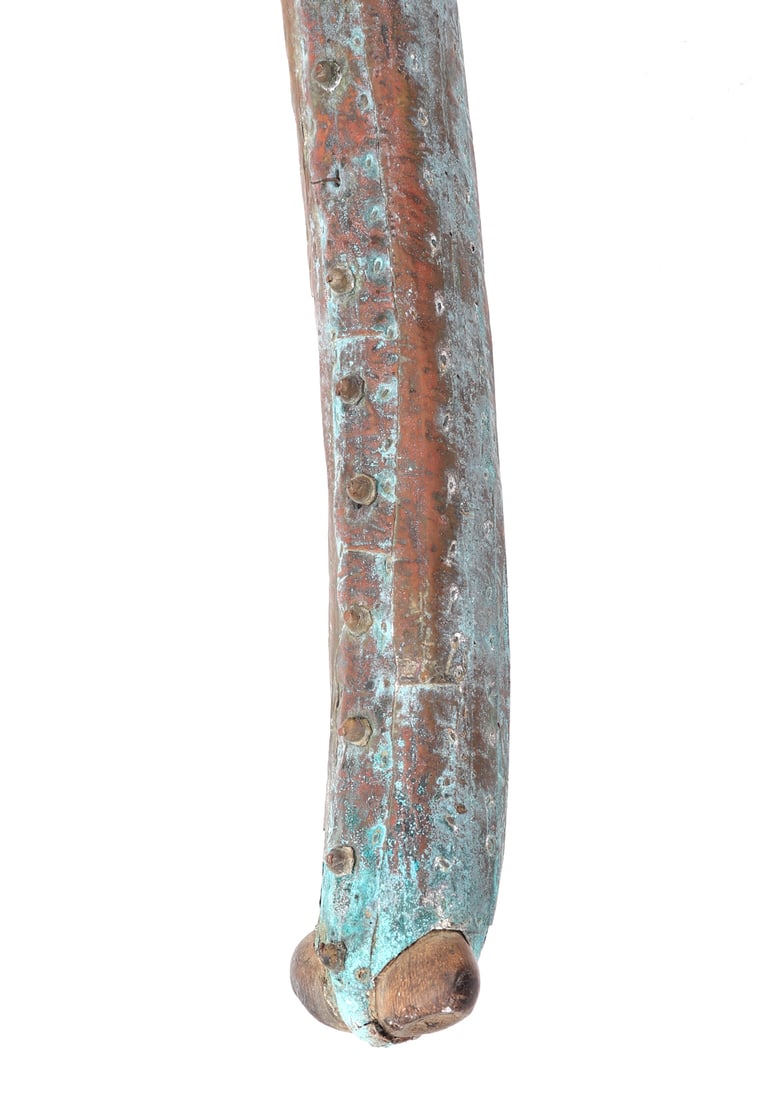 Cameroon Grassfields Copper-Covered Elephant Mask - 7