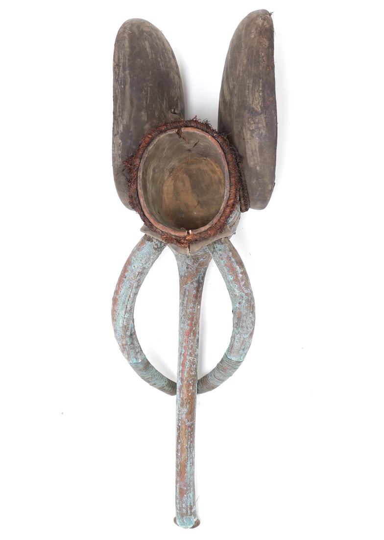 Cameroon Grassfields Copper-Covered Elephant Mask - 8