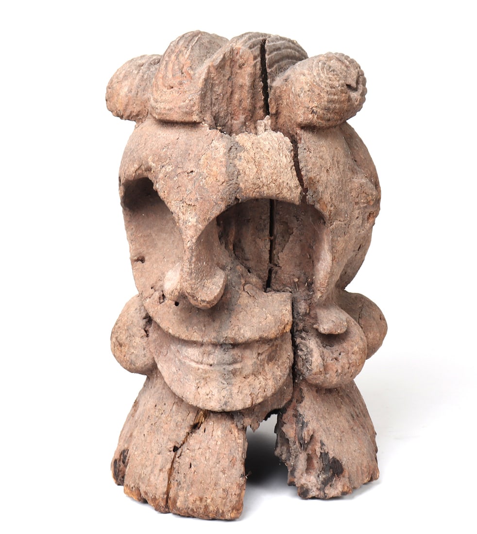 Important Bangwa Janus Troh Night Society Mask, 19th-20th C. (1 of 8)