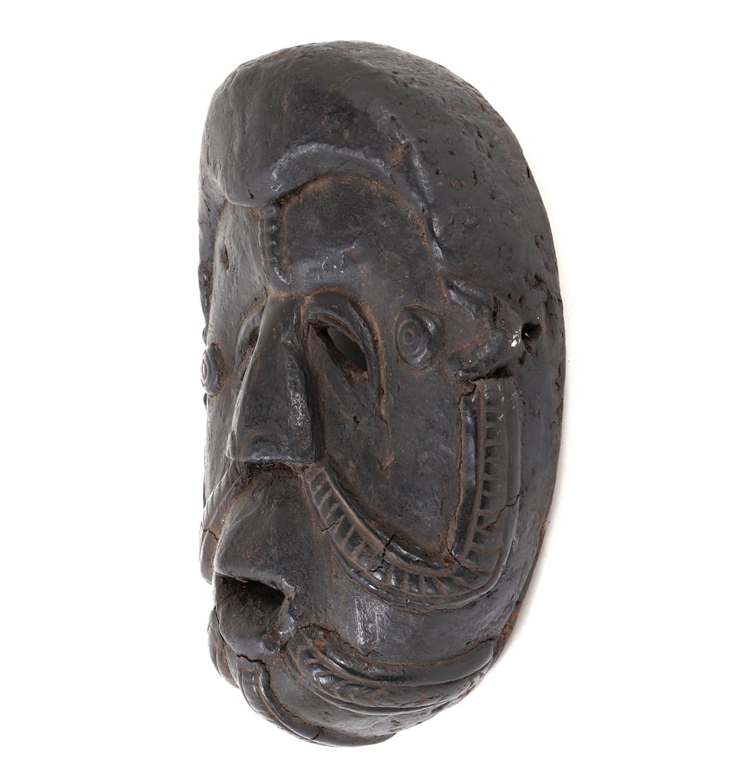 Dark Wood African Mask - 2