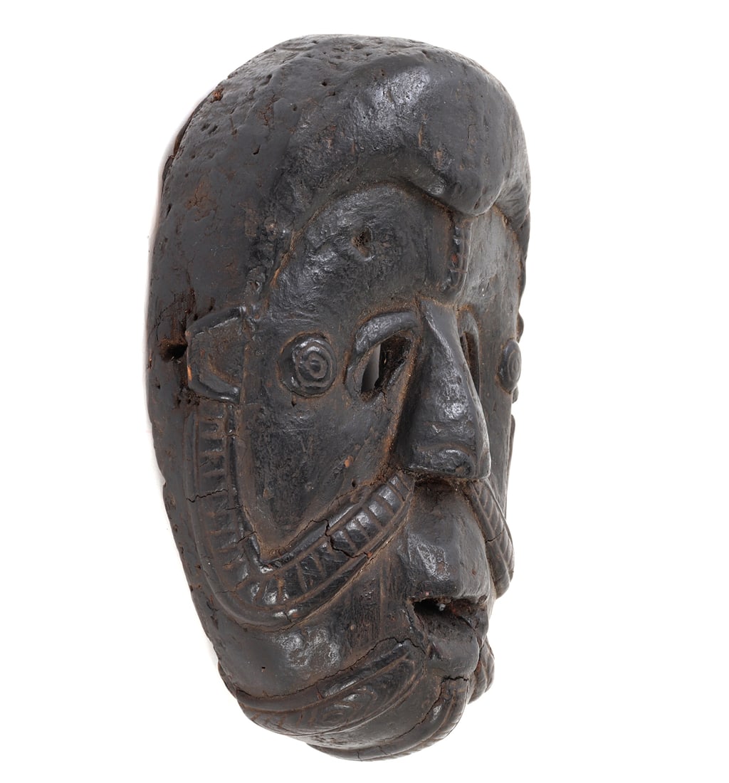 Dark Wood African Mask - 3