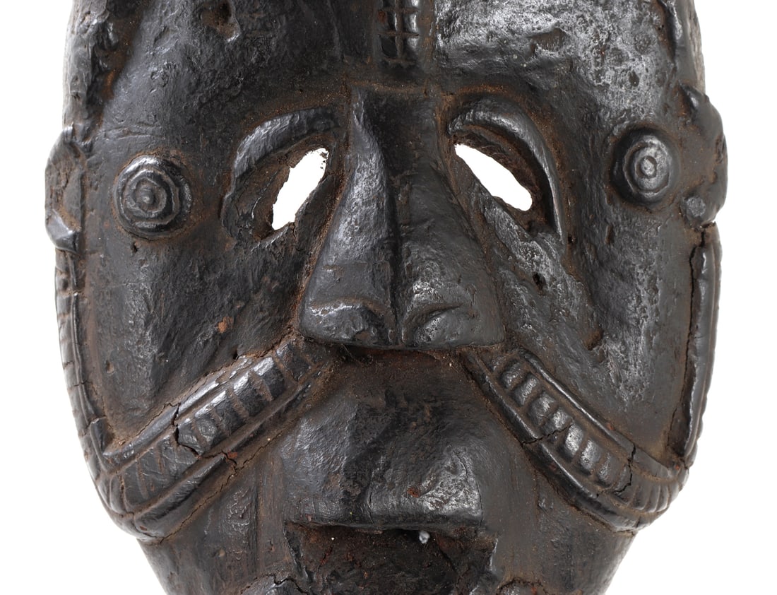 Dark Wood African Mask - 5
