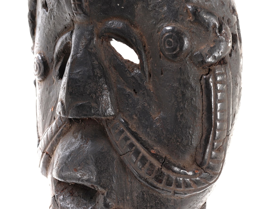 Dark Wood African Mask - 6
