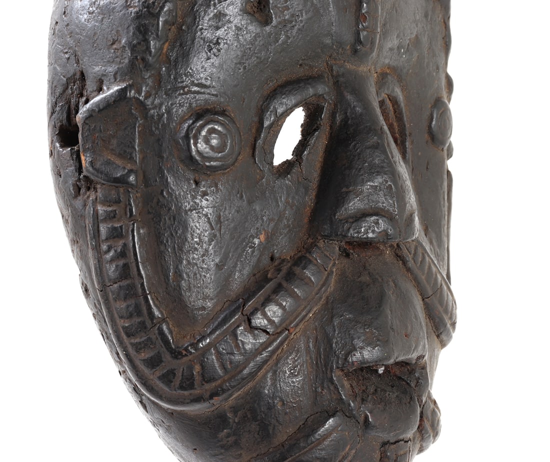 Dark Wood African Mask - 7