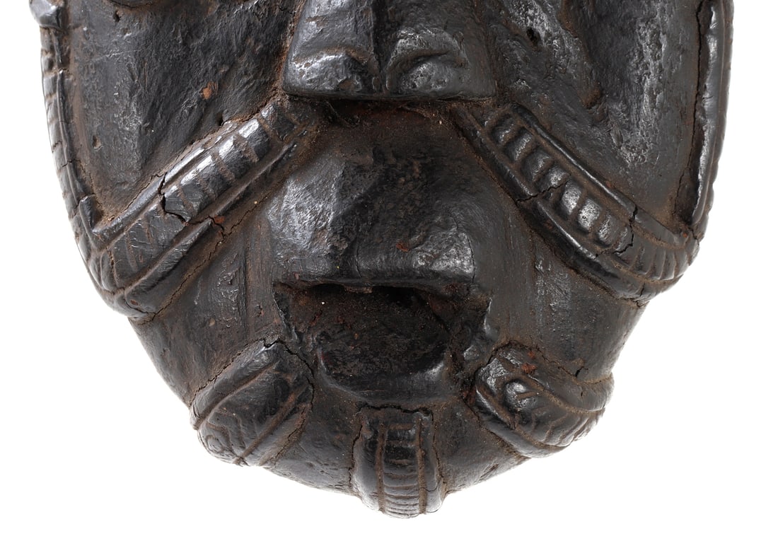 Dark Wood African Mask - 8