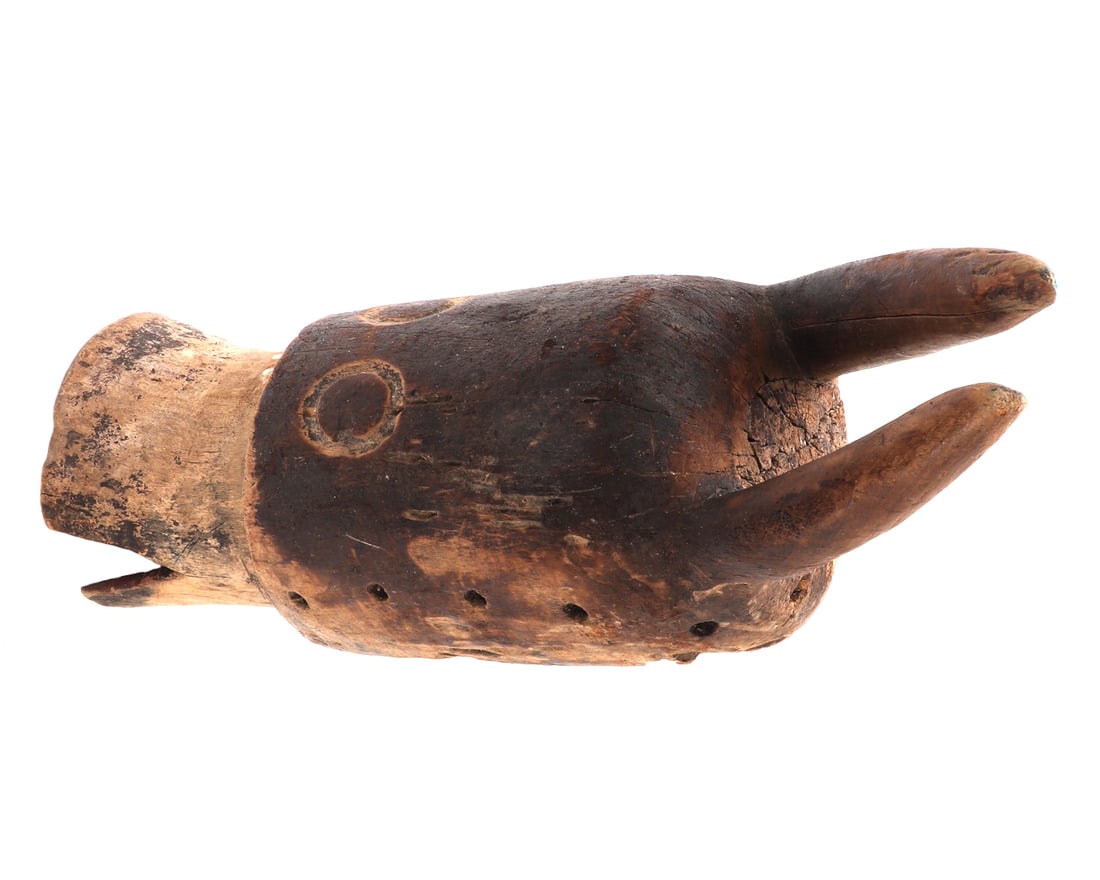 African Wood Carved Cow Mask (1 of 7)