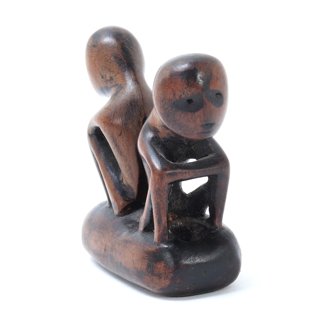 Miniature Carved Double Figure, Philippines - 2