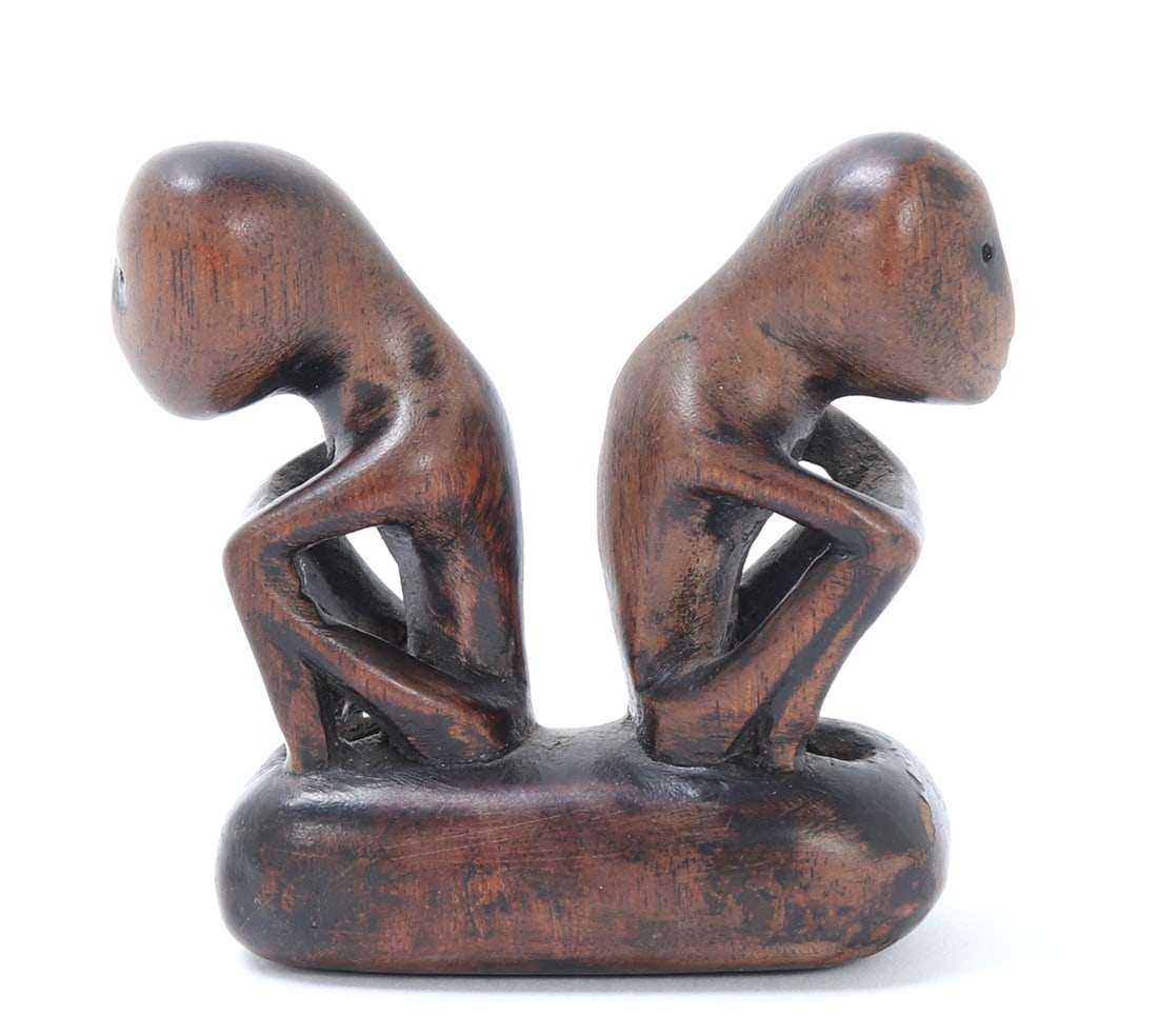 Miniature Carved Double Figure, Philippines - 3