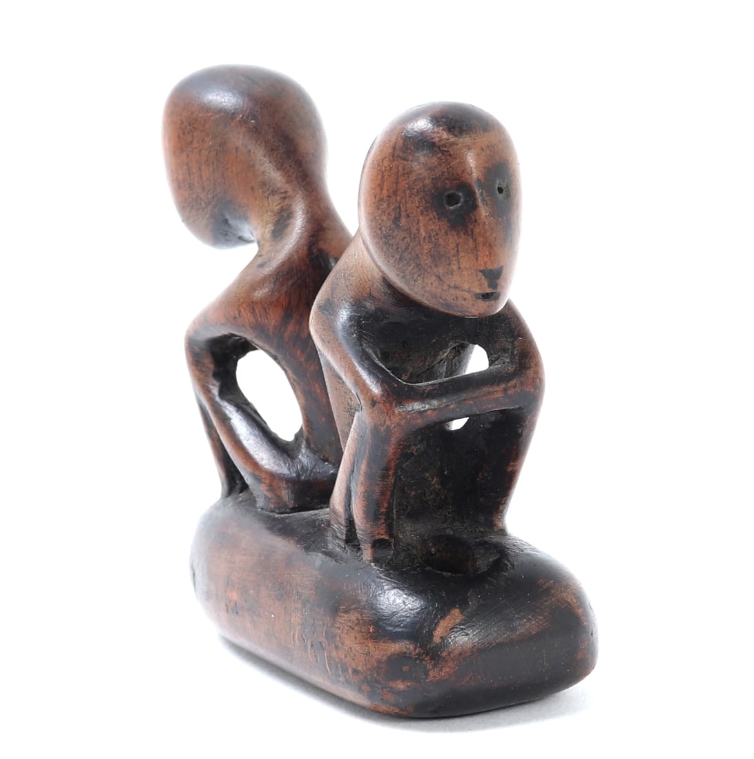 Miniature Carved Double Figure, Philippines - 4