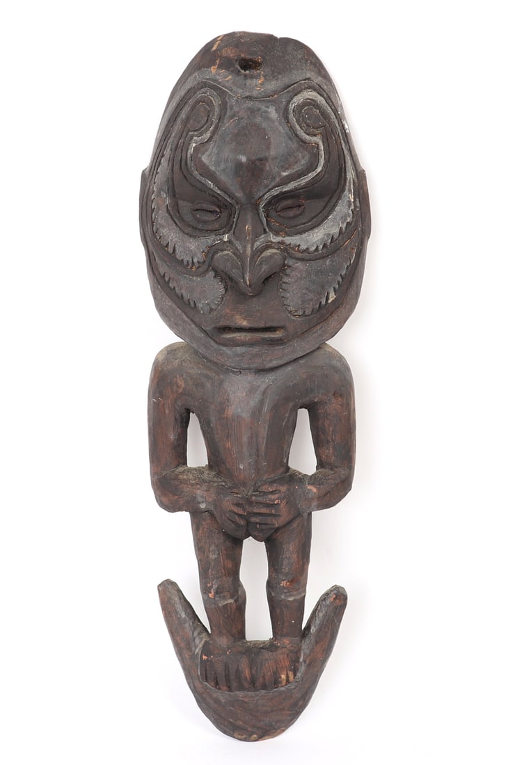 Carved Wood Figural Food Hook, 20th century (1 of 3)