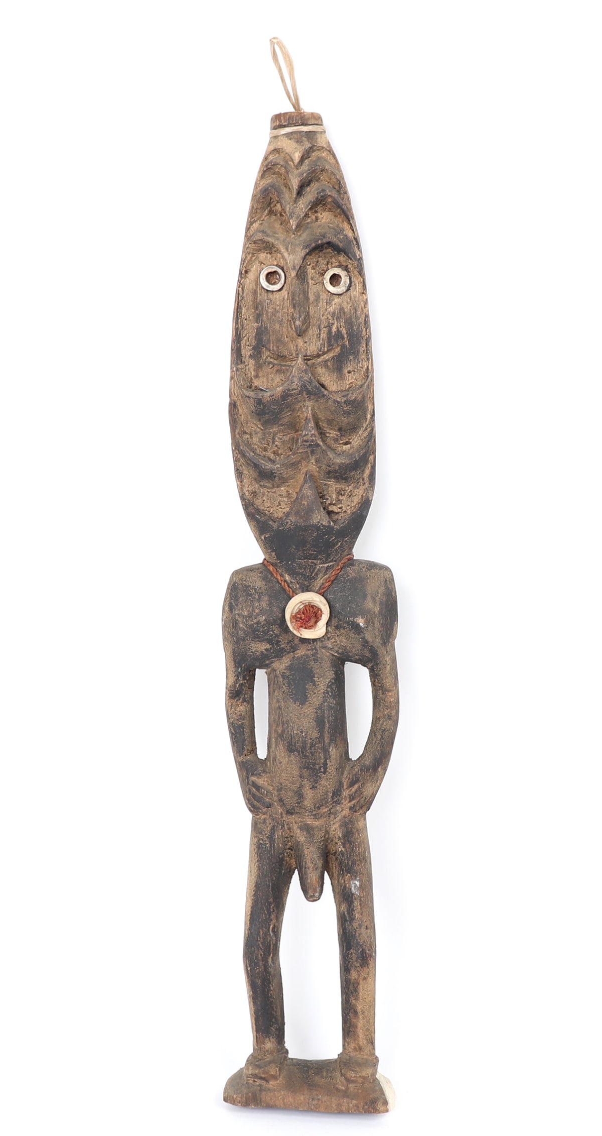 Tall PNG Painted Wood Spirit Figure (1 of 4)