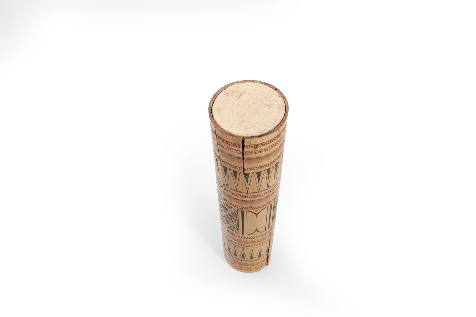Decorated Bamboo Container - 2