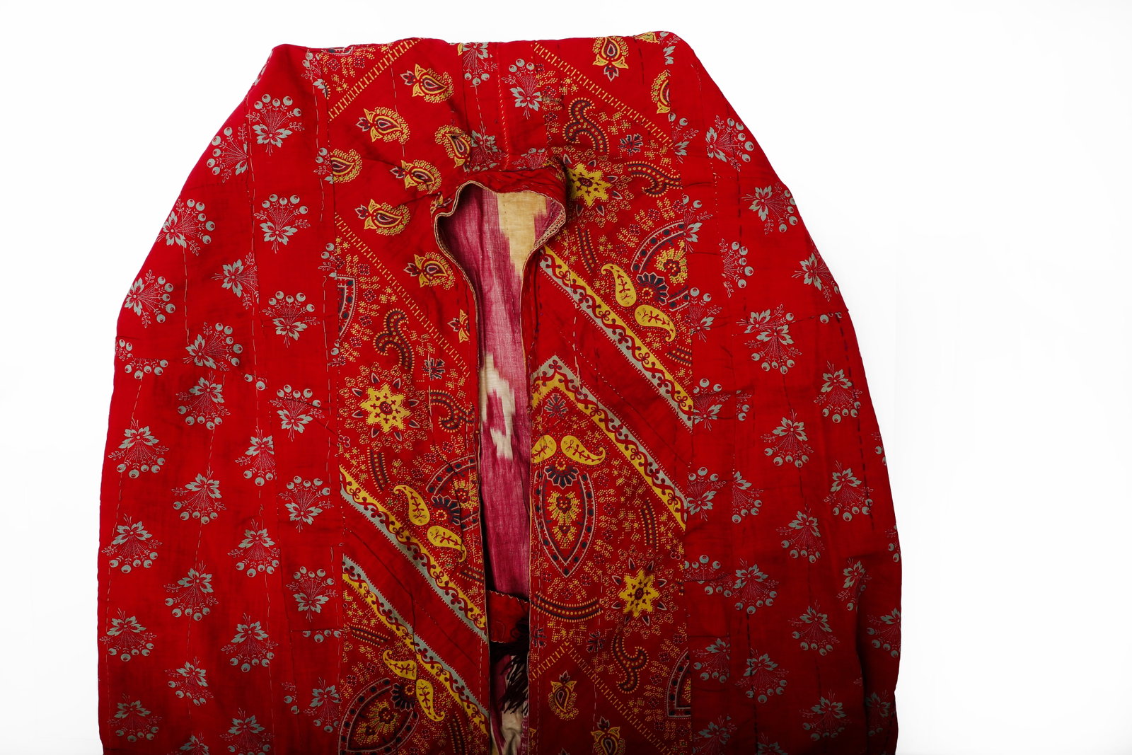 Magnificent Vintage Uzbek Silk Ikat Chapan Robe (1 of 1)