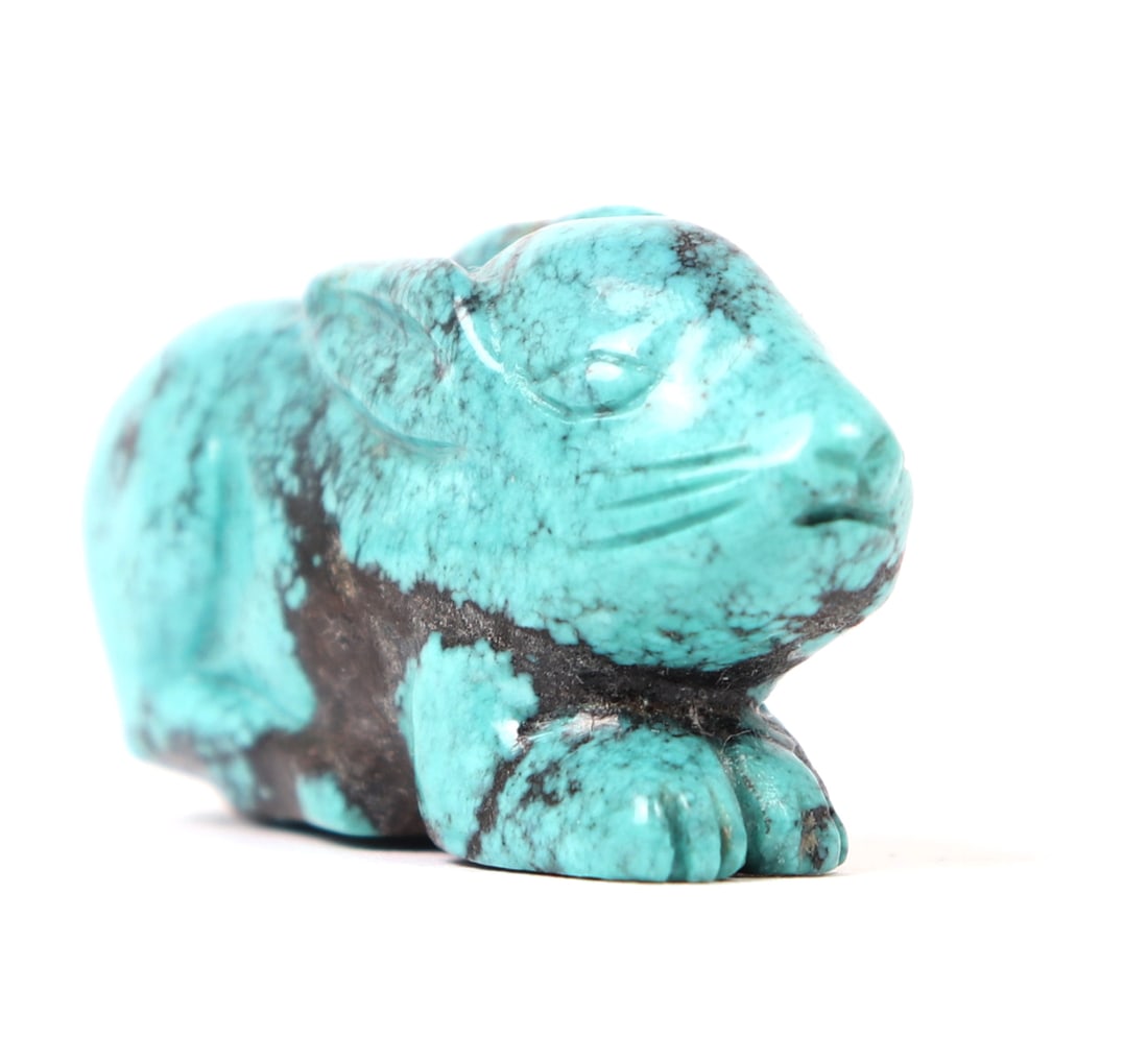 Miniature Turquoise Carved Animals - 3