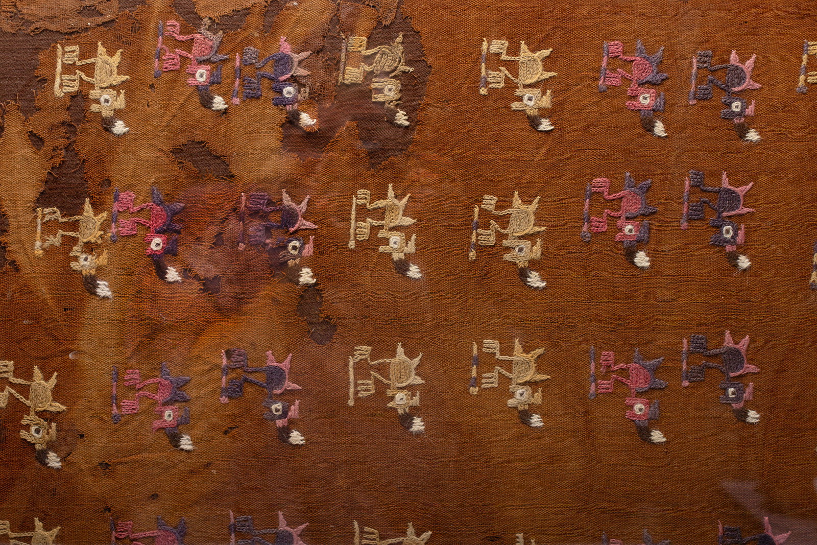 Funerary Zoomorphic Textile Panel, Paracas 700BCE-200CE - 3