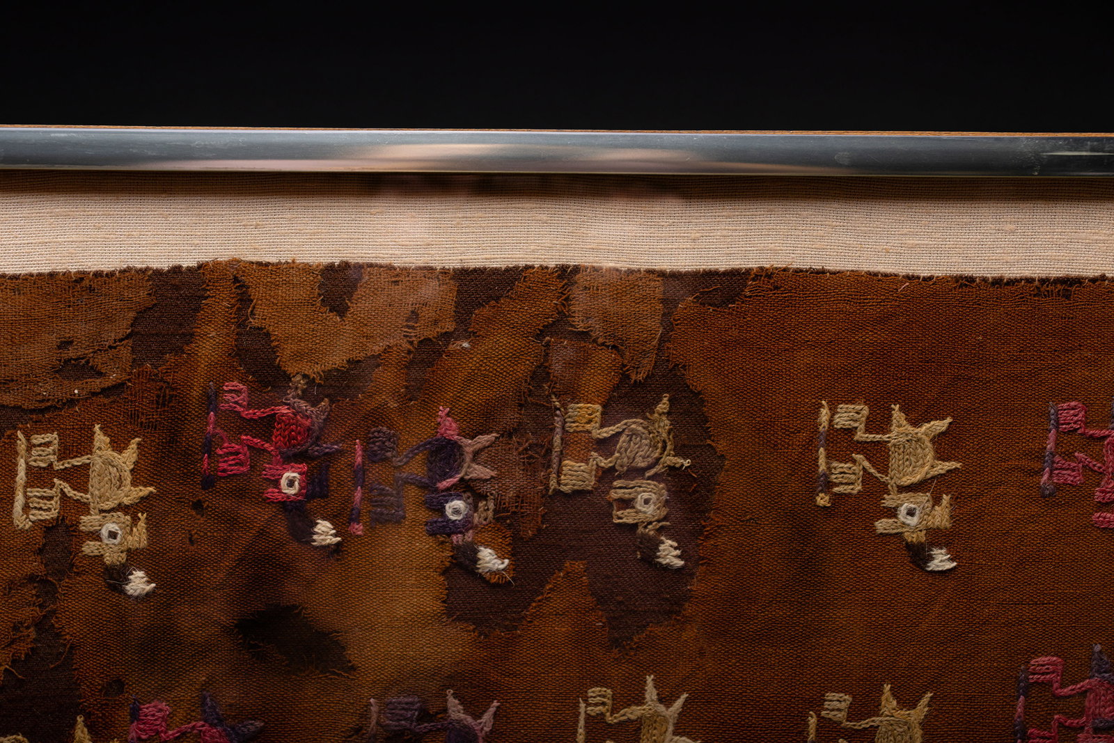 Funerary Zoomorphic Textile Panel, Paracas 700BCE-200CE - 4