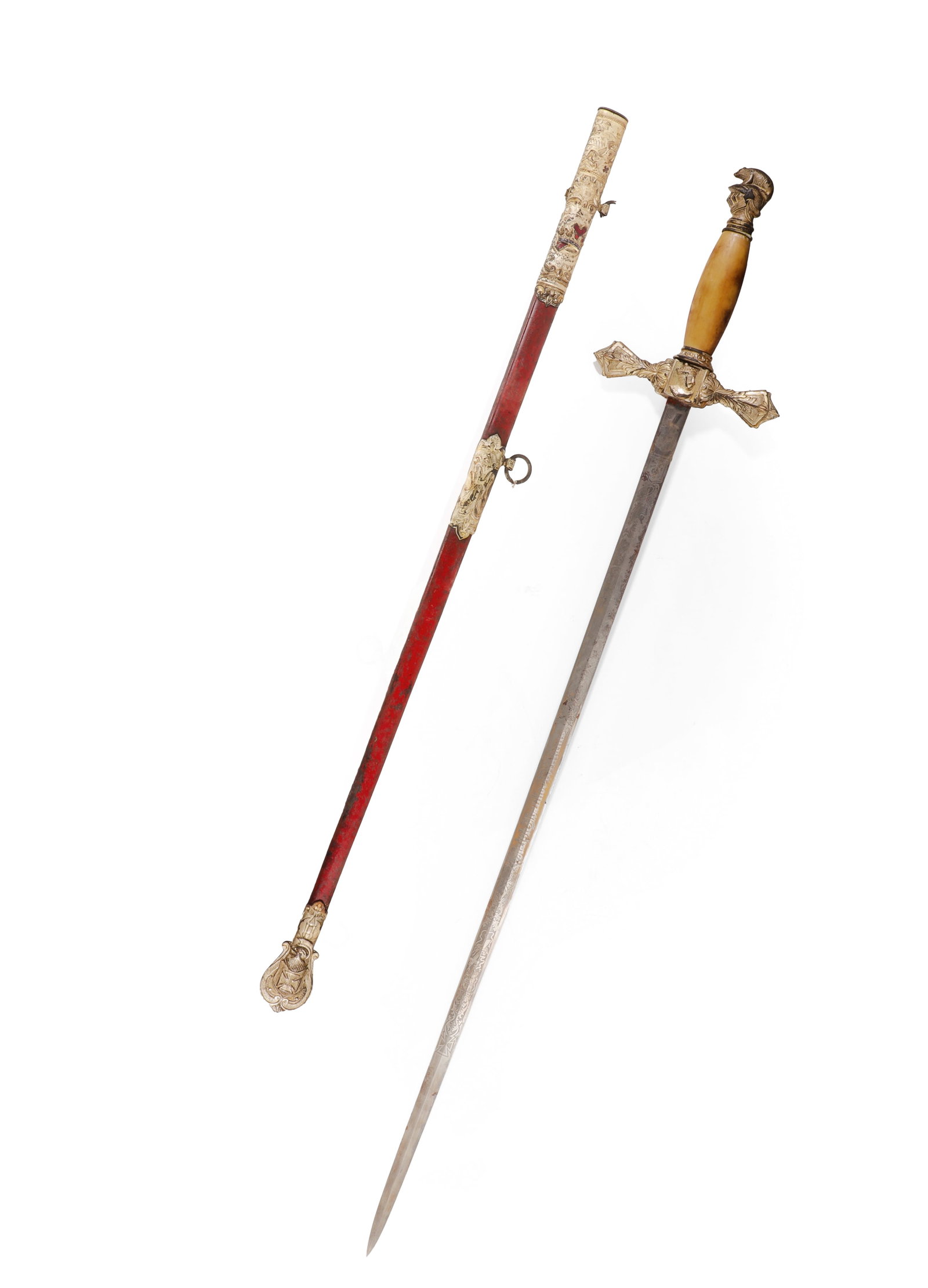 M.C. Lilley Masonic Knights Templar Sword, circa 1882-1925 (1 of 17)