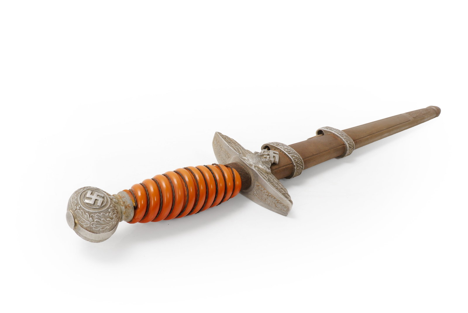 German WWII Second Model Luftwaffe Dagger W/ Scabbard, 20th C. - 5
