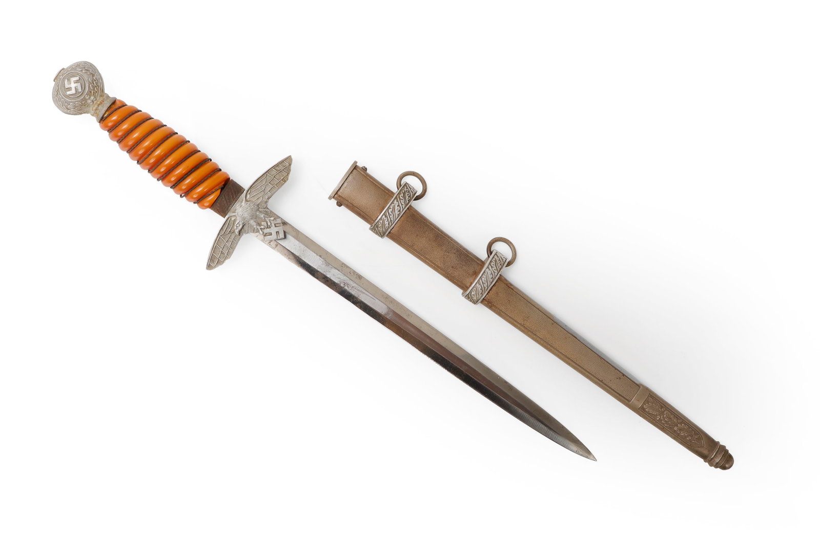 German WWII Second Model Luftwaffe Dagger W/ Scabbard, 20th C. - 6