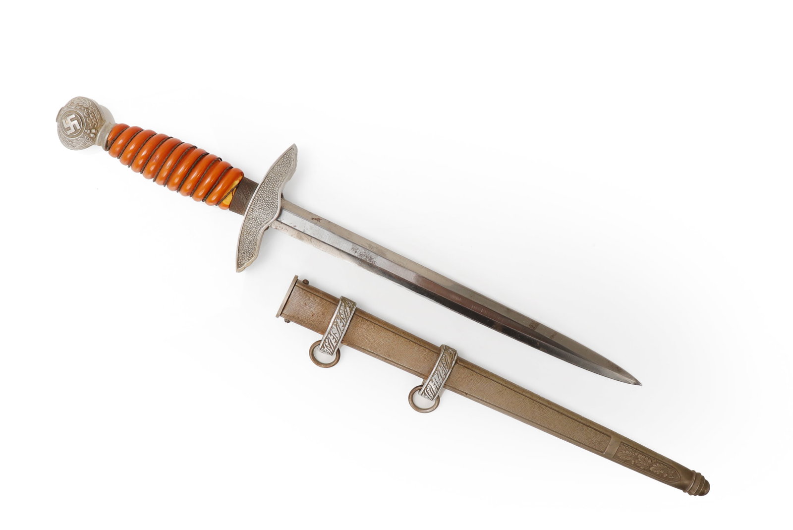 German WWII Second Model Luftwaffe Dagger W/ Scabbard, 20th C. - 7