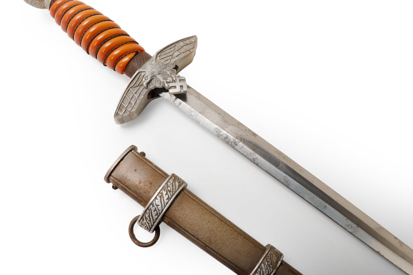 German WWII Second Model Luftwaffe Dagger W/ Scabbard, 20th C. - 8