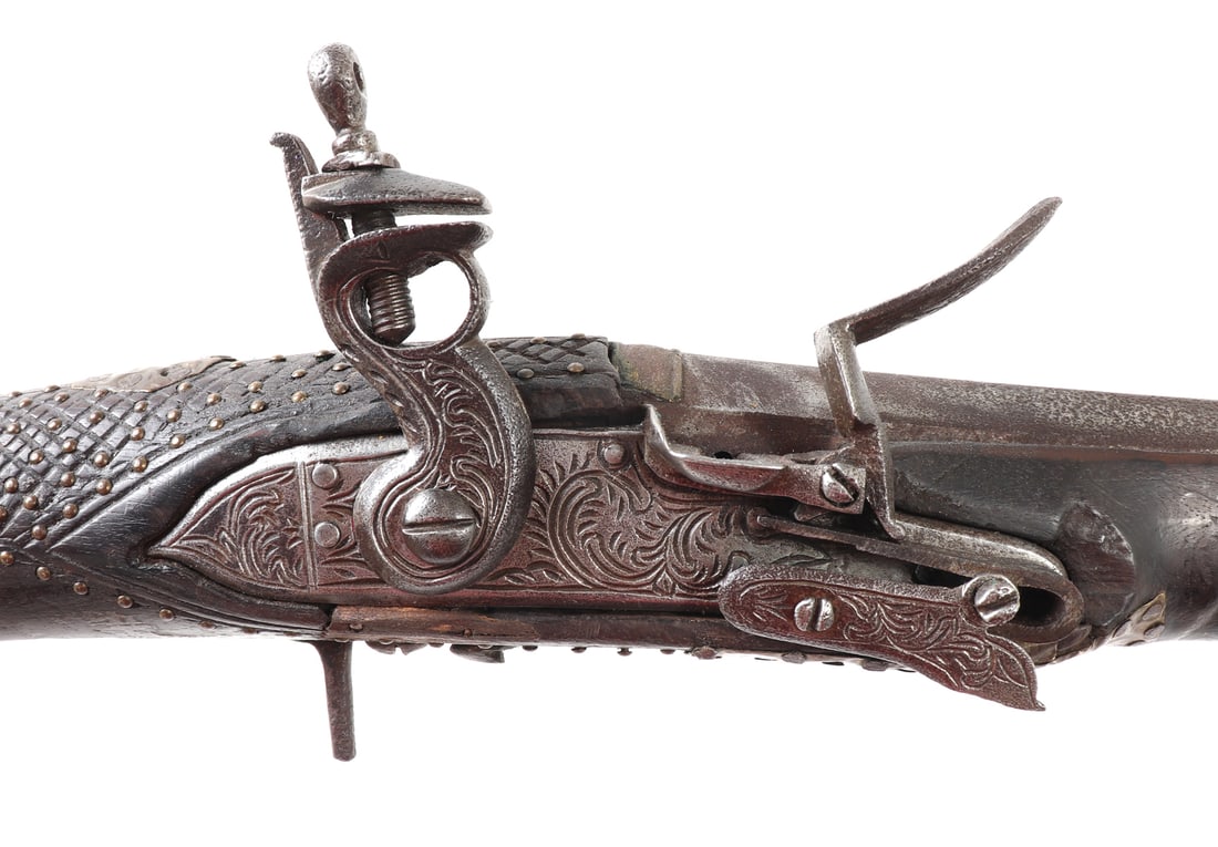 Large Islamic Flintlock Rifle - 4