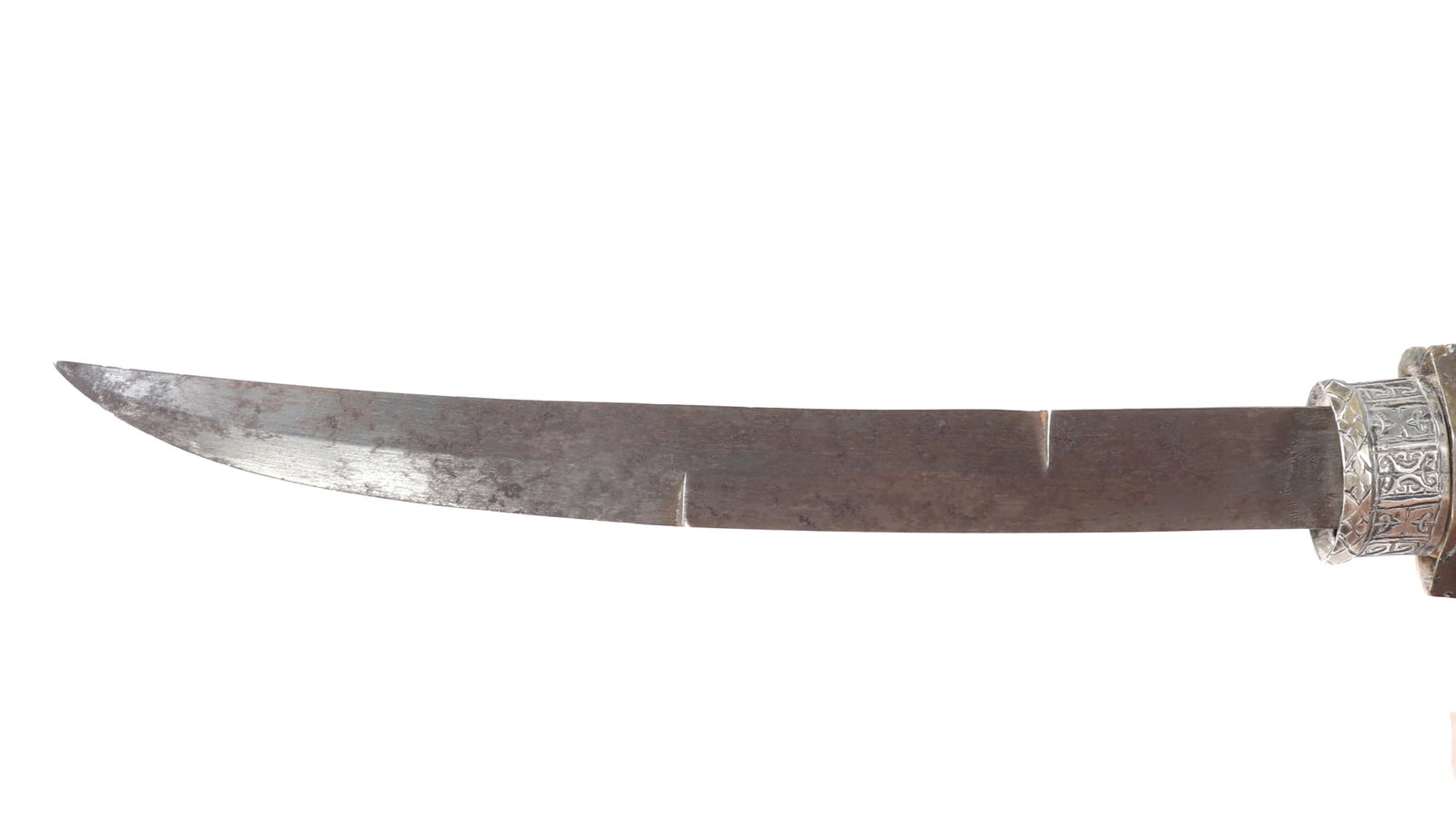 Fine Silver Moroccan Dagger w/ Decorated Sheath - 8