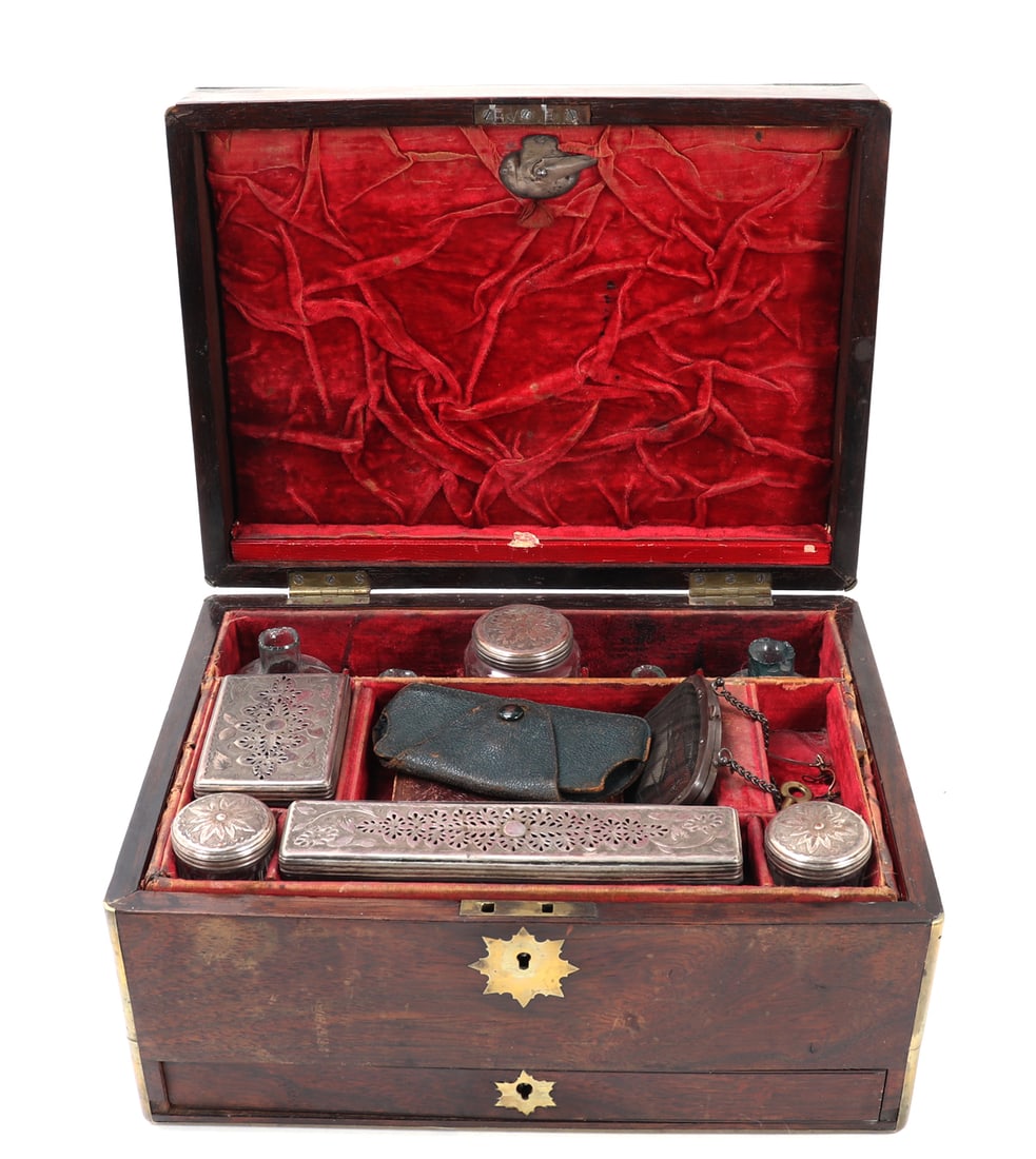 Cased English Travel Set w/ Letters (1 of 10)