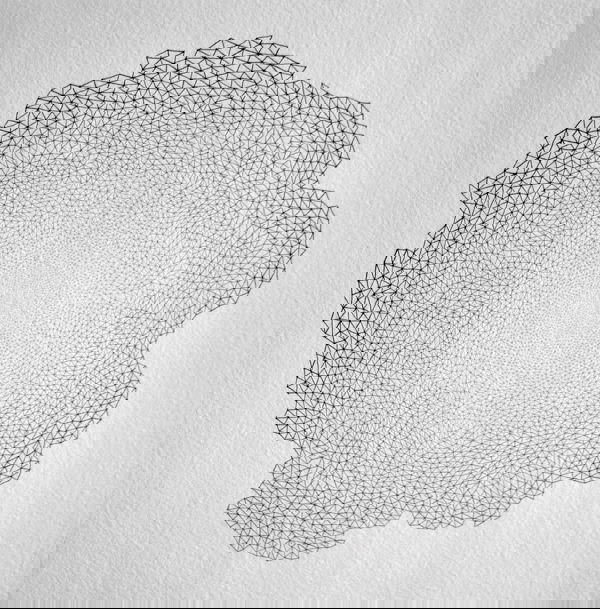 Tobias Putrih: qr/s/off-s 2005 pencil on paper 11 x 11 inches