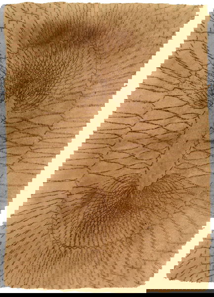 Mary Judge: Heaven and Earth Series [no. DD042] 2002 powdered pigment embossed on Dieu Donné Paper 14 x 11 inches