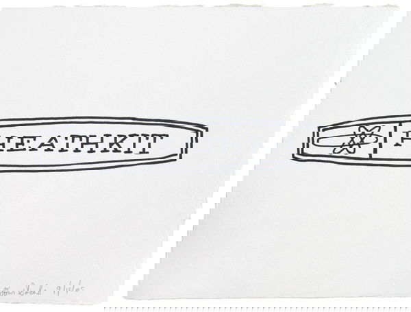 Tom Sachs: Heathkit 2005 Sharpie® marker on Dieu Donné Paper 8.5 x 11.25 inches