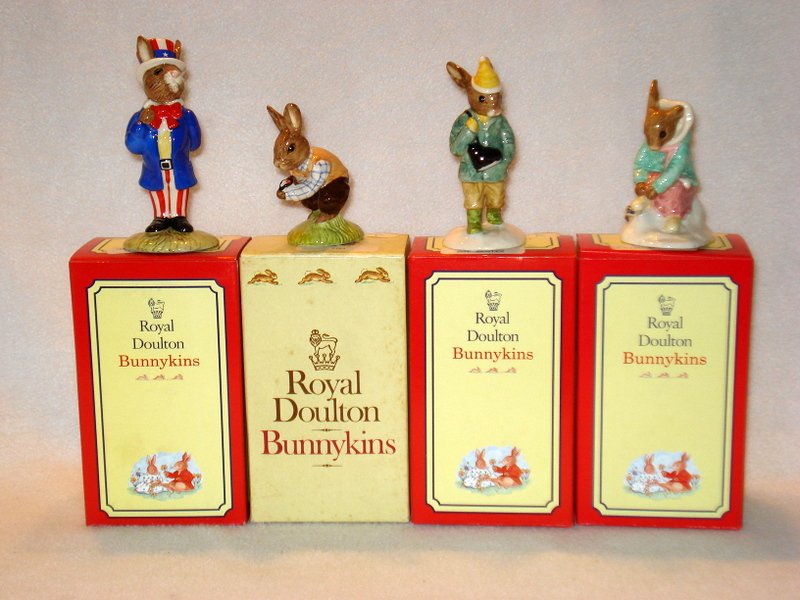 Four Royal Doulton Bunnykins figurines (1 of 10)