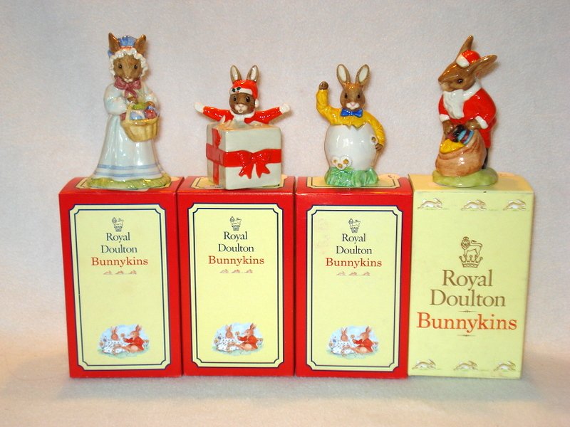 Four Royal Doulton Bunnykins figurines (1 of 8)