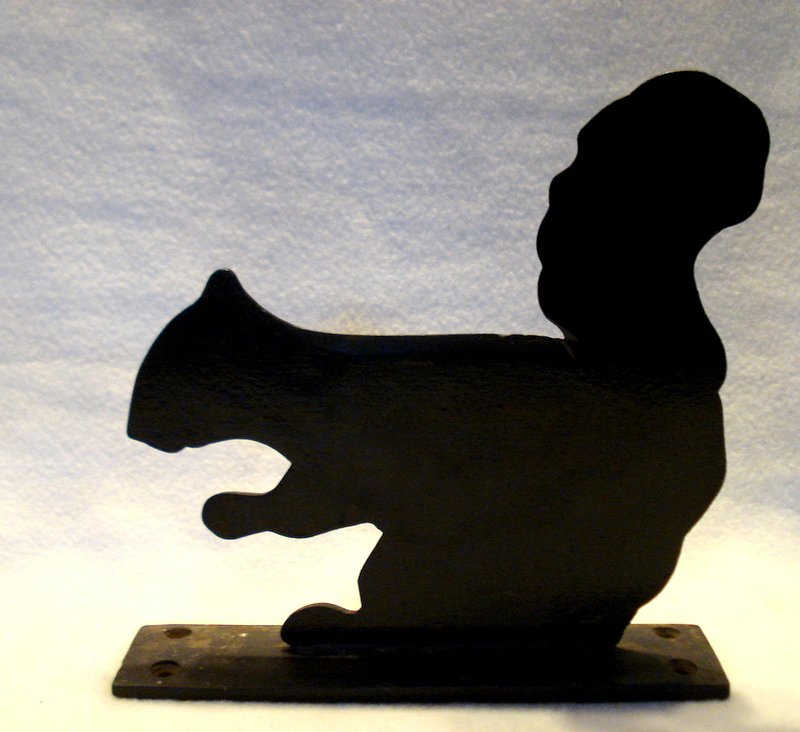 Cast iron squirrel boot scrape, stamped on underside of (1 of 4)