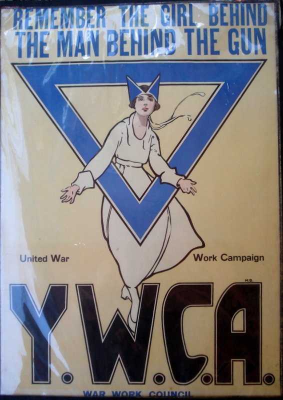 1917 WWI YWCA War Work Council Poster. (1 of 3)