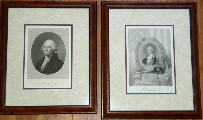 Two 19th Century George washington engravings. (1 of 5)
