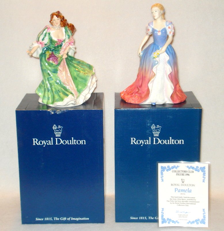 Two Royal Doulton figurines, Pamela/Scotland. (1 of 10)