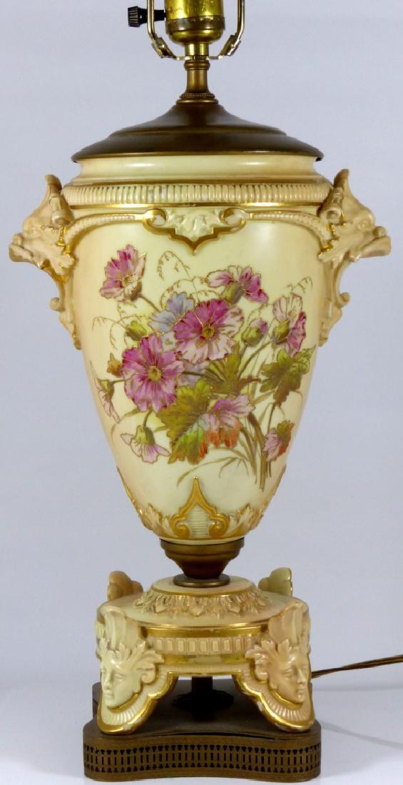 ROYAL WORCESTER PORCELAIN LAMP (1 of 10)