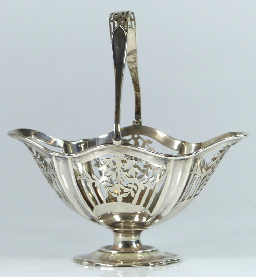 ROBERTS & BELK STERLING SILVER OPENWORK BASKET (1 of 7)